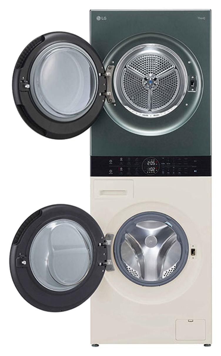 LG WashTower WT2520NHEG ขณะเปิดฝา